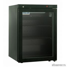 Холодильный шкаф со стеклянными дверьми DM102-Bravo черный с замком
