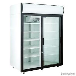 Холодильный шкаф cо стеклянными дверьми DM110Sd-S версия 2.0
